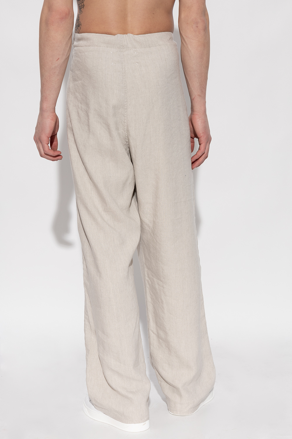 パンツ Maison Margiela Cream mohair blend pant Cream Oversize trousers Boys Maison Margiela - Denim Jeans